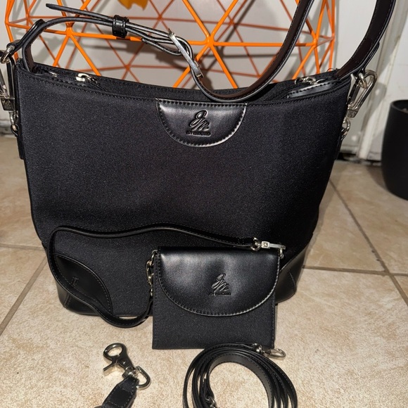 Joy Mangano Black Shoulder Bag with Adjustable Strap - Picture 12 of 12
